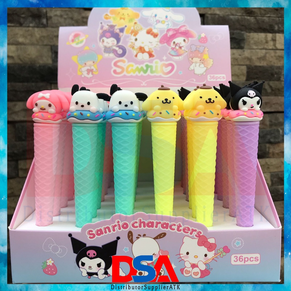

PULPEN GEL 0,5 MOTIF SANRIO CONE ESKRIM DONAT PEN SANRIO TERMURAH