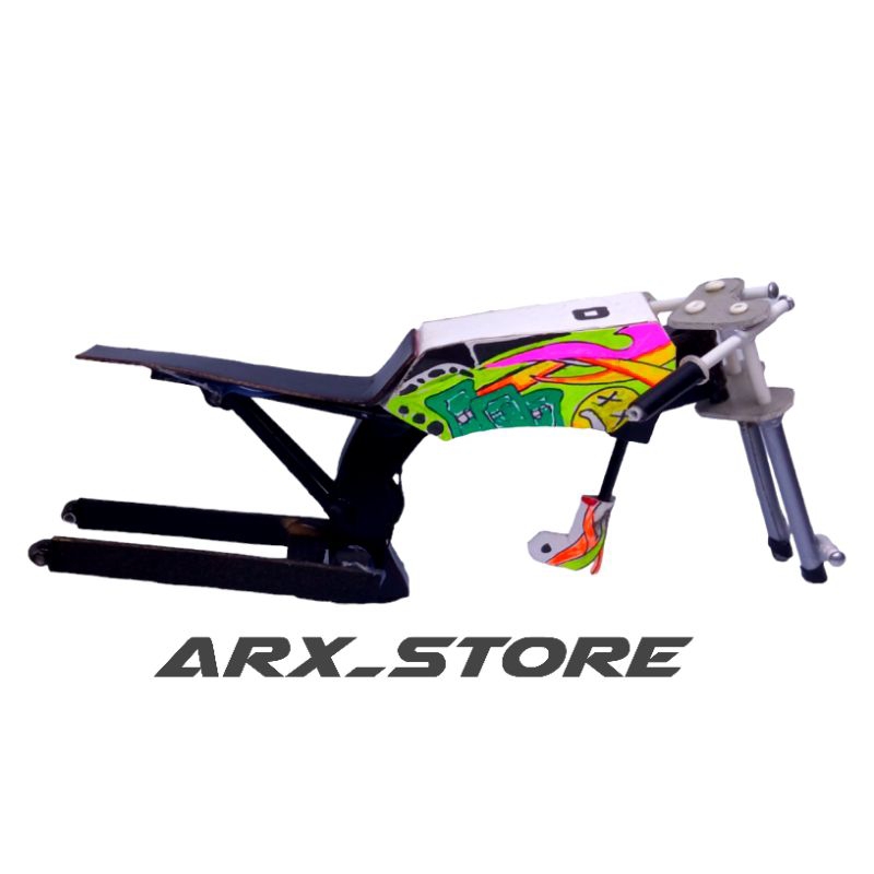 miniatur rangka drag herex/BISA CUSTOM NAMA