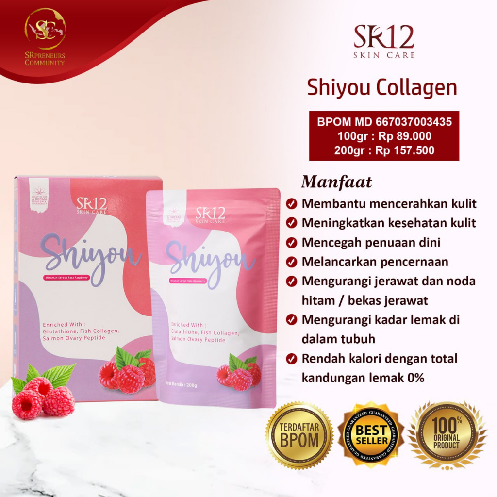 

SHIYOU COLLAGEN DRINK SR12 | minuman kolagen | menutrisi kulit makin sehat