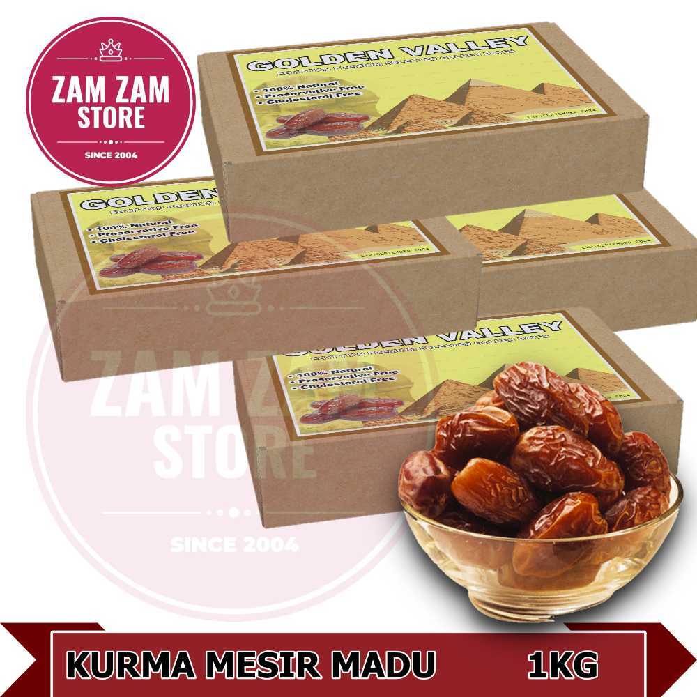 

KURMA MESIR JUMBO/MESIR MADU /KURMA MADU 1KG [kemasan box mika]