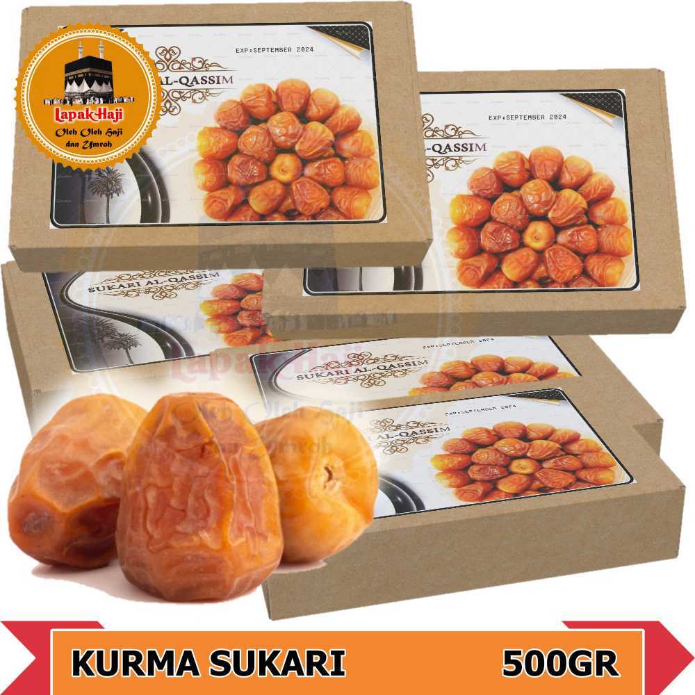 

Kurma Sukari Premium al madinah Kurma Sukkari Original High Quality 500gr free box mika