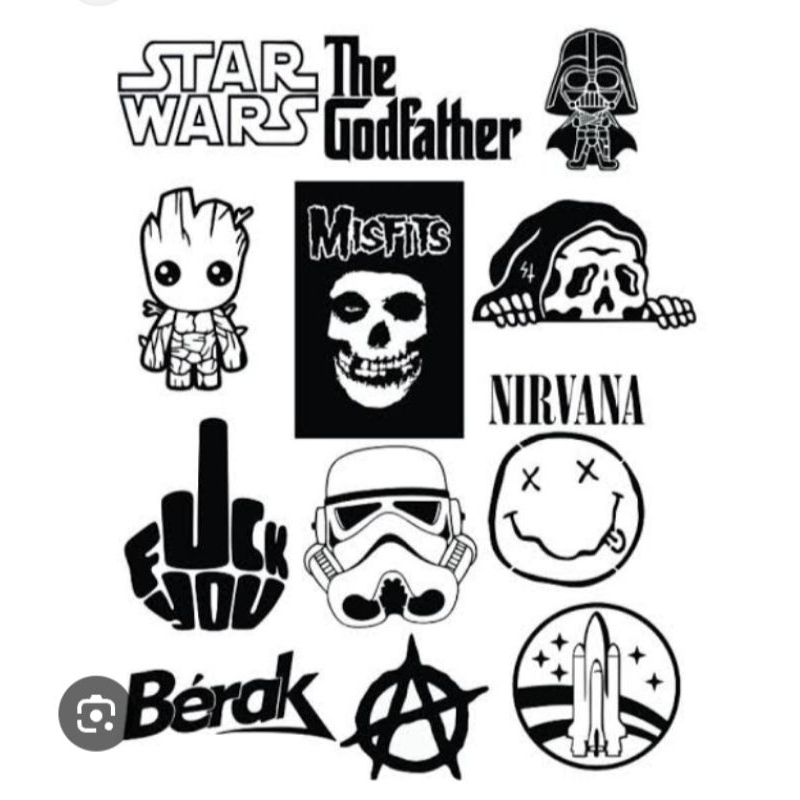 

sticker murah/sticker vinyl/sticker 12pcs