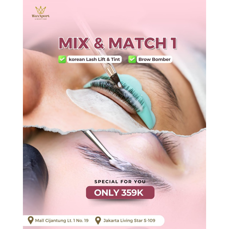 Paket Mix & Match 1 | Brow Bomber + Keratin Lash Lift Treatment