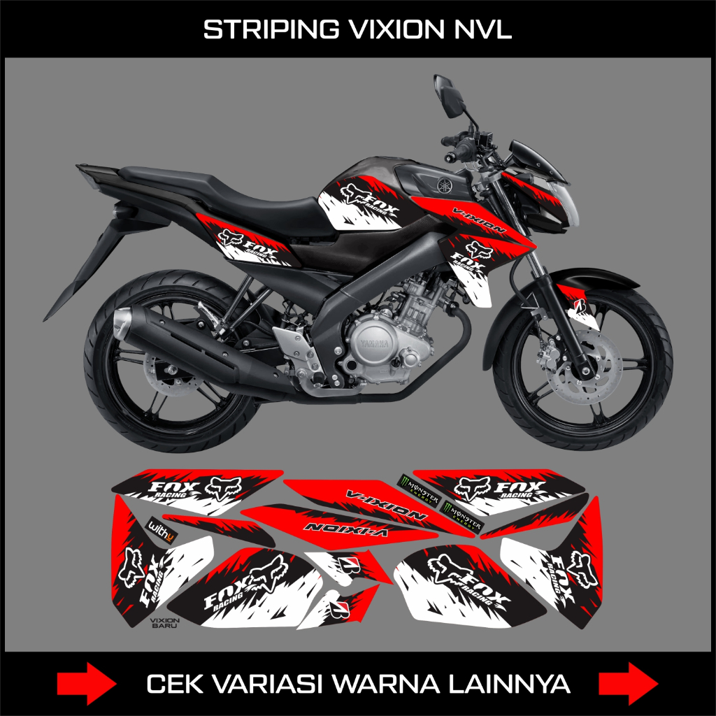 STRIPING VIXION NVL 2014 / DECAL STICKER YAMAHA NEW VIXION NVL 2014
