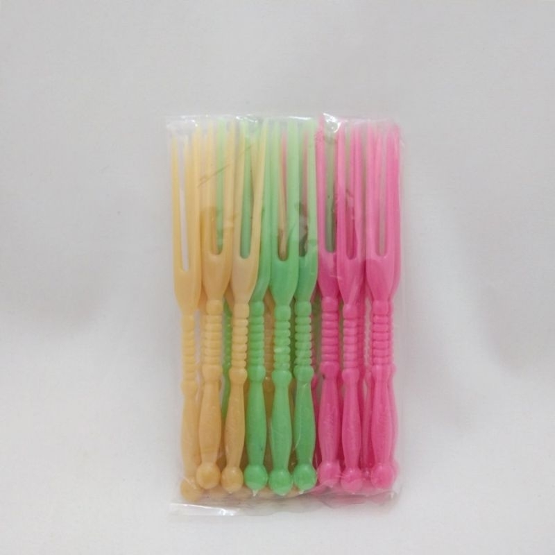 garpu kue/garpu kue 24pcs/garpu kue warna/gapu kue/garpu puding/garpu plastik serbaguna