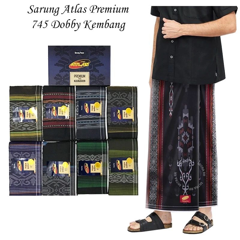 SARUNG ATLAS PREMIUM 745 DOBI KEMBANG