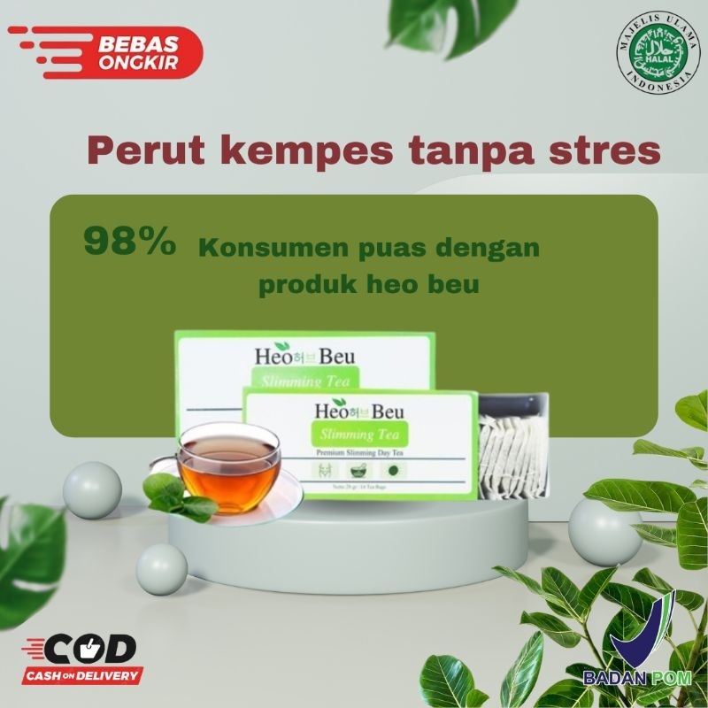 

HEO BEU SLIMMING TEA KOREA ORIGINAL BPOM S-PIRT & BISA COD | KEMASAN BARU