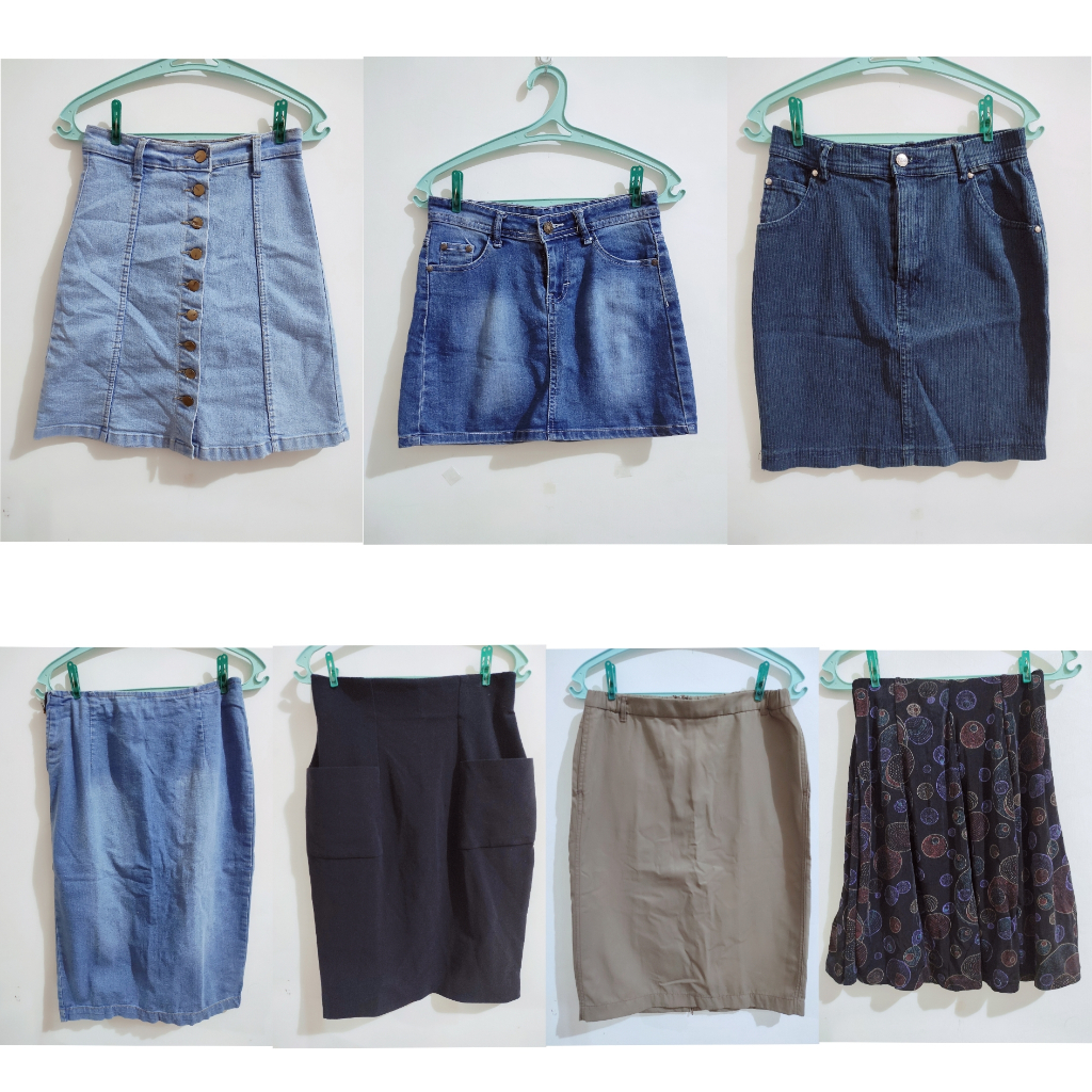 ROK/ ROK WANITA/ ROK DENIM/ PRELOVED/ PRELOVED ROK/ PRELOVED BAWAHAN/ PRELOVED BAJU WANITA