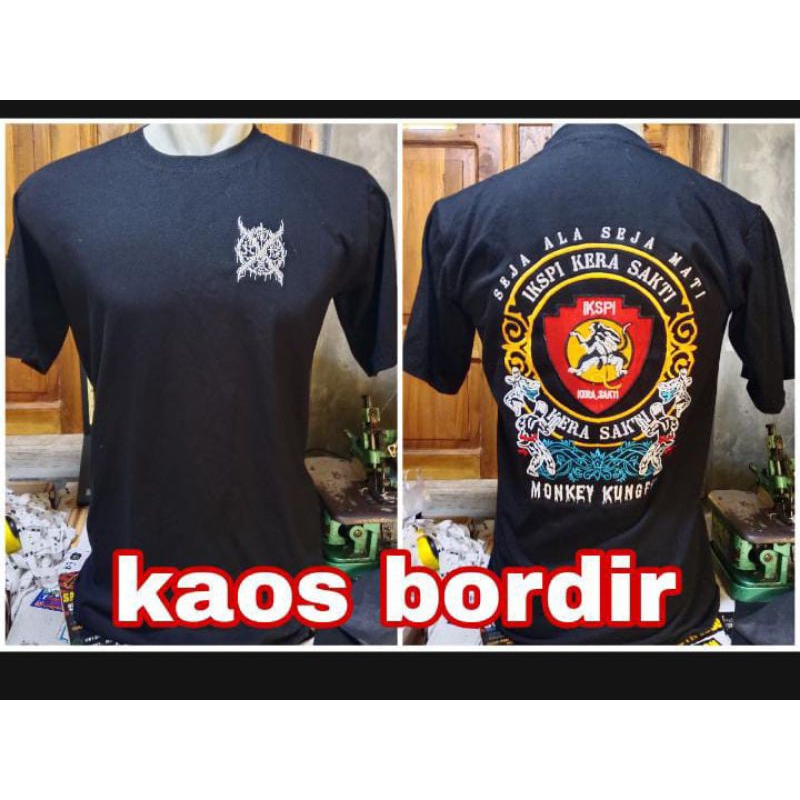 kaos bordir ikspi kera sakti/kaos bordir ikspi/kaos bordir iks