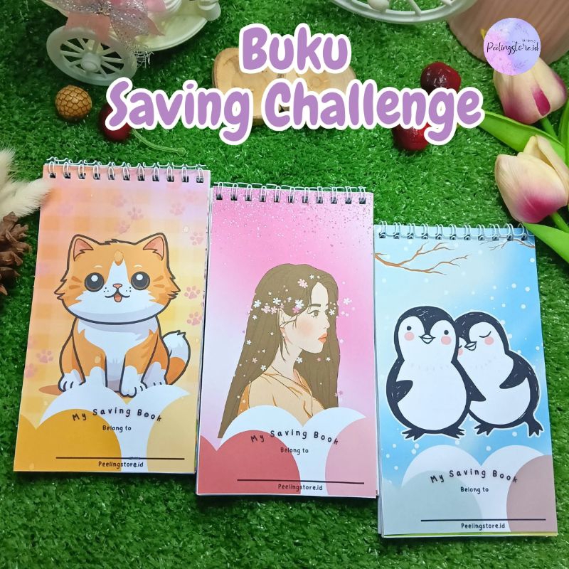 

BUKU SAVING CHALLENGE A6 | BUKU SAVING A6 | TANTANGAN MENABUNG