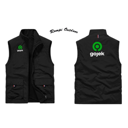 Terjamin Jaket Rompi Gojek Terbaru Anti Dingin 100% / Rompy Go jek Terbaru 2024 / Rompy  Gojek Terba