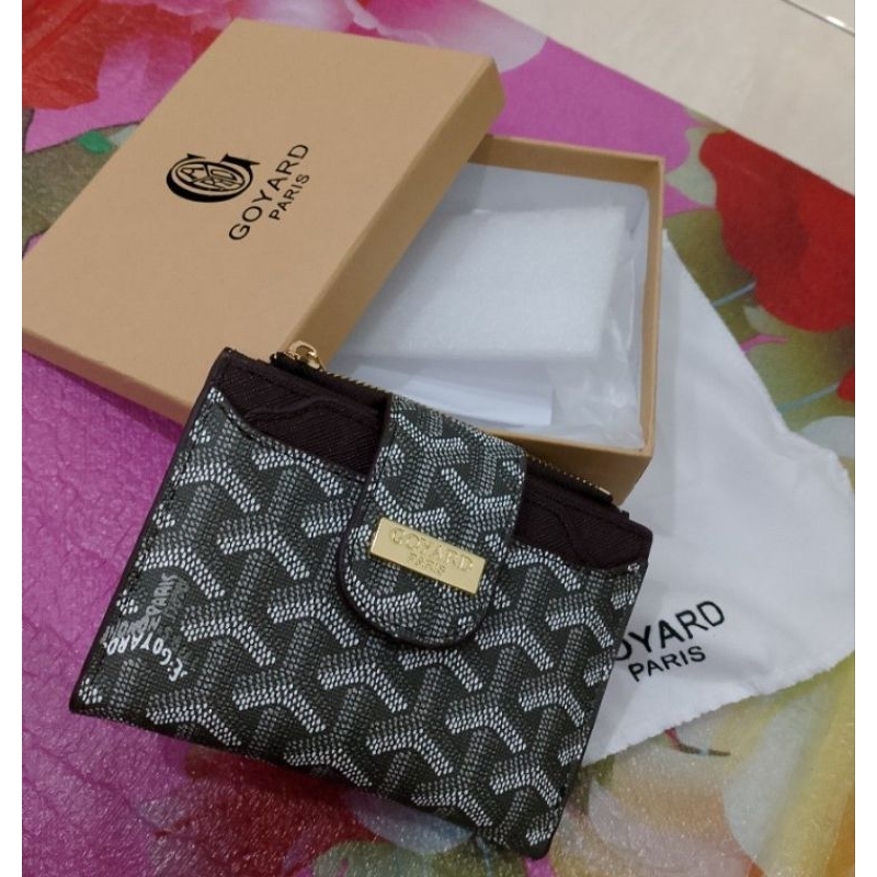 dompet premium goyard free box (coklat)