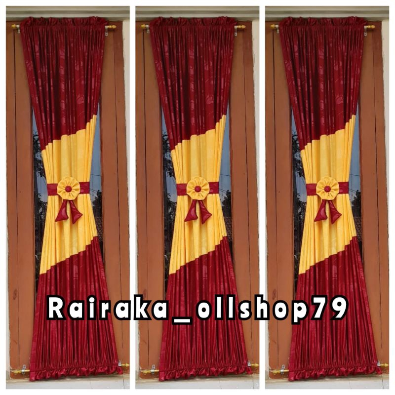 Gorden Cendela kecil minimalis Model kupu kupu tali pita