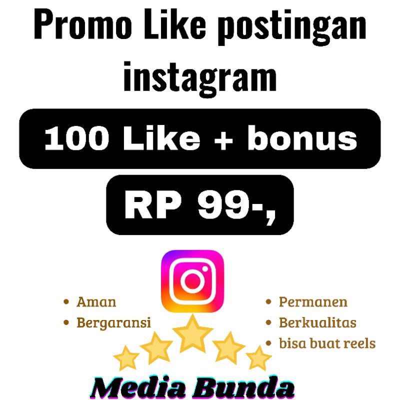 LIKE IG REAL POSTINGAN/IGTV/REELS LIKE MURAH