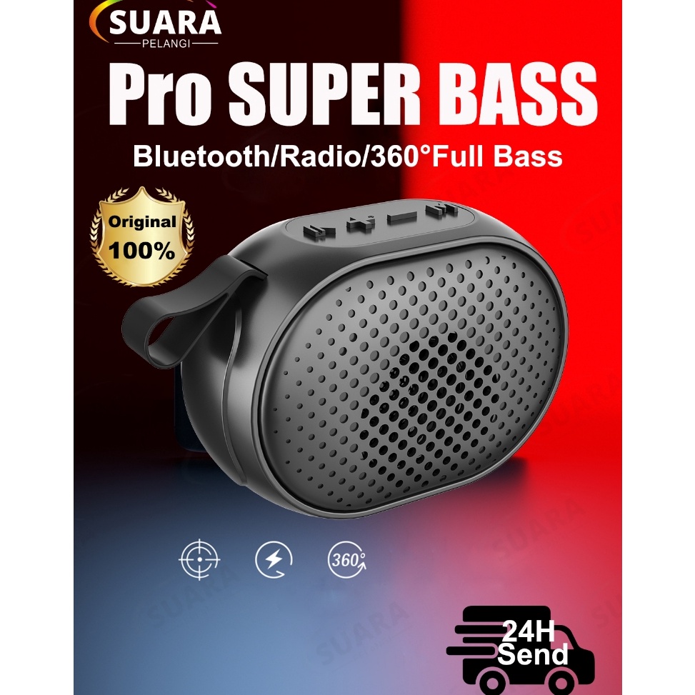 VqC PRO SUPER BASSMusic Box Full Bass Bluetooth Speaker Super Bass Robot Portabel Mini JBL Original 