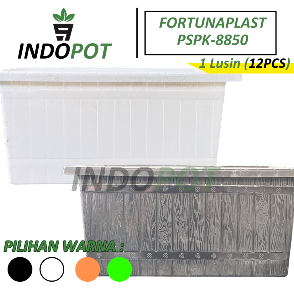 (12PCS) Pot Besar Tinggi Segi Panjang Fortuna Plast 8850 Ukuran 50cm Tanaman