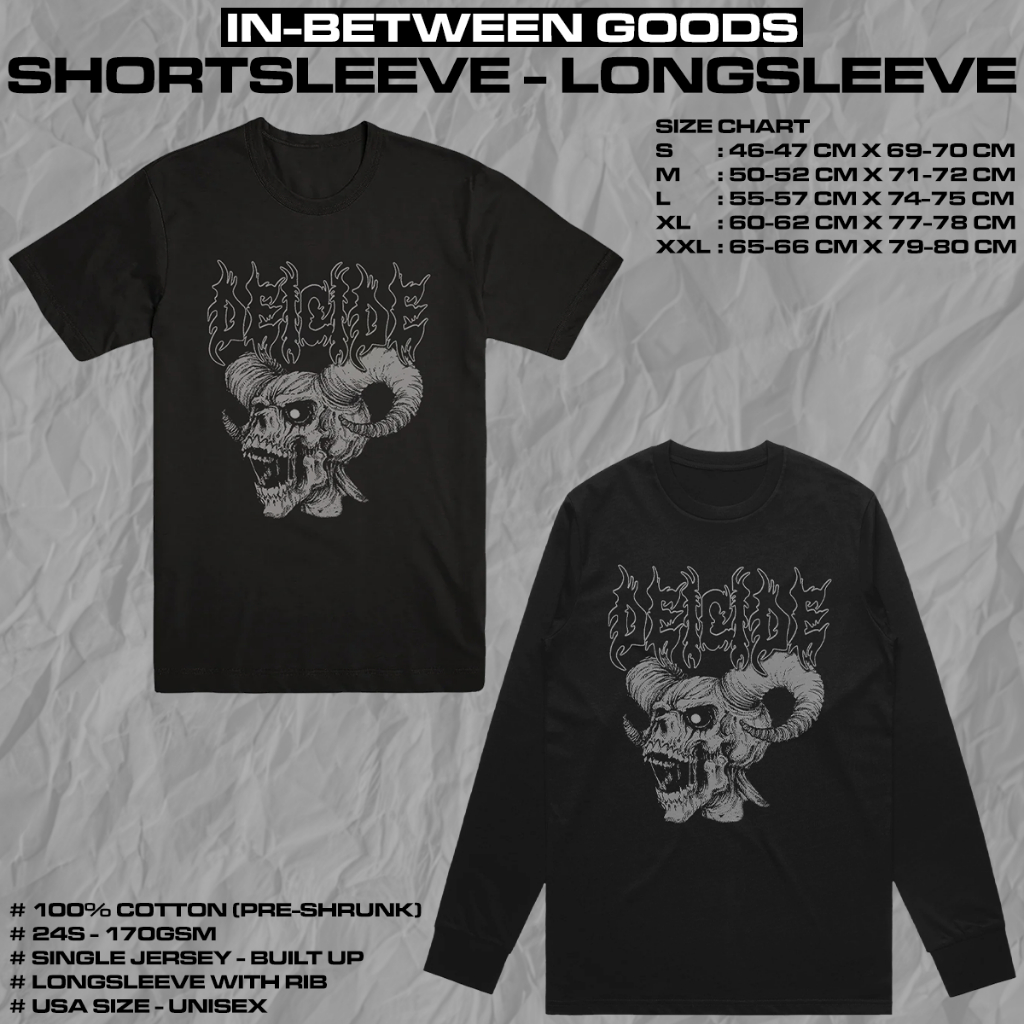 DEICIDE - SKULL HORNS | T-SHIRT | LONGSLEEVE | BAND MERCH