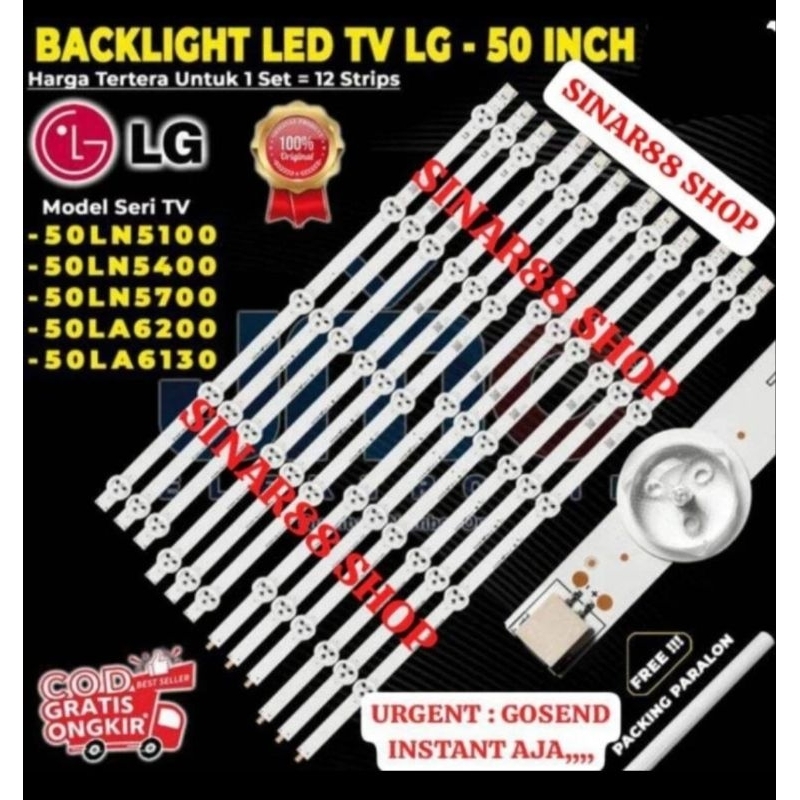 BACKLIGHT TV LG 50 INC 50LA6130 50LN5700 50LN5710 LED SMART