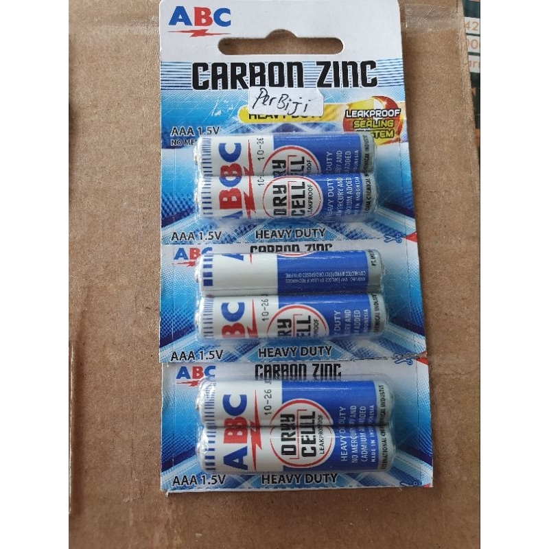 Batu ABC Kecil AAA 1.5V Batu Remote