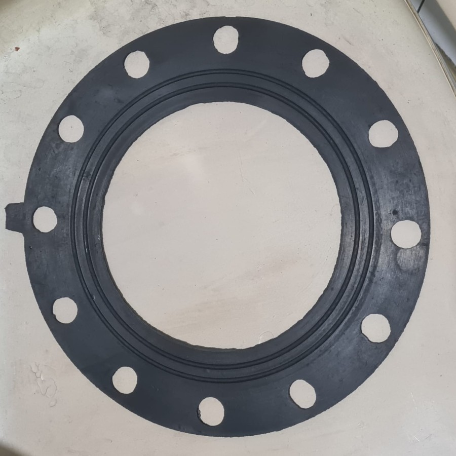 paking karet flange jis 10k 12" inch 3mm gasket karet flange 12"
