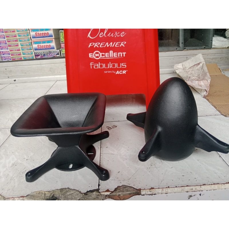 Horn midel+Twitter T 24 N 12inch 10 inch dapat 2 pcs bahan diral besi tebal