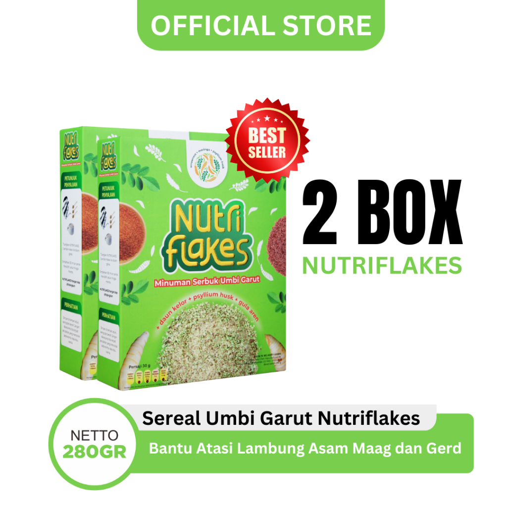 

Madre Nutriflakes Original 2 Box Bantu Atasi Lambung Maag Kronis Gerd dan Diet Sehat