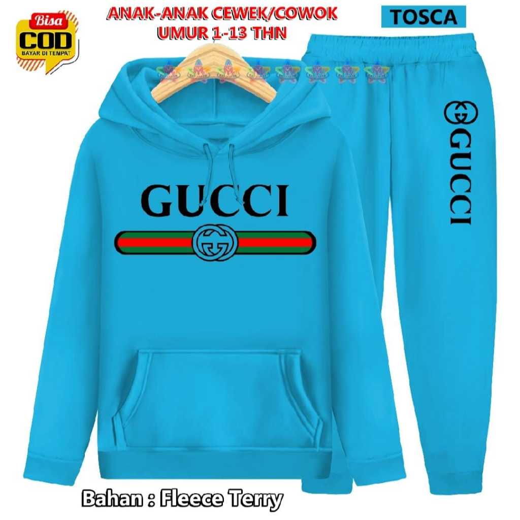 Setelan Olahraga Anak-anak GUCCI HOODIE Cewek Cowok
