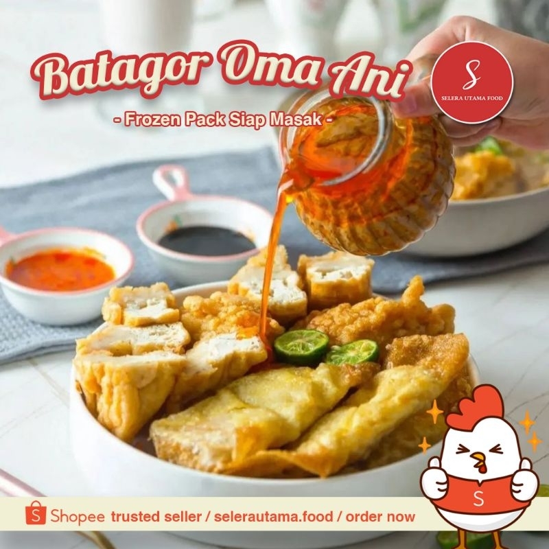 

Batagor Bandung Oma Ani Ikan Tenggiri - Porsi Jumbo Isi 5, Frozen Pack Siap Masak