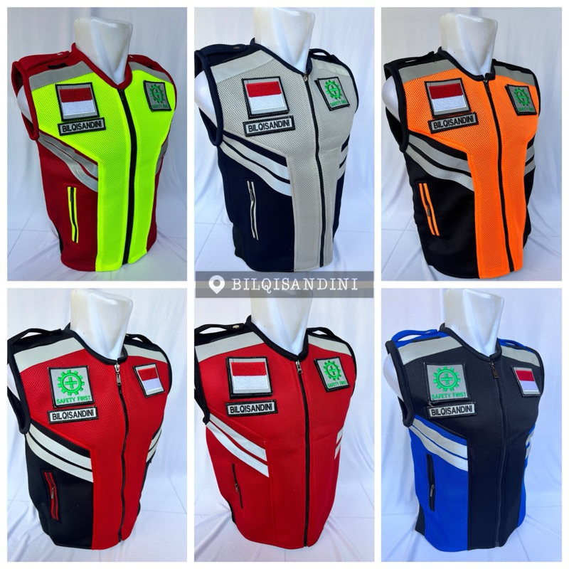 rompi safety/rompi k3 jala tebal terbaru