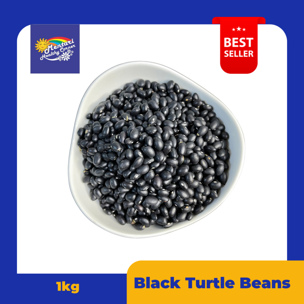 

Black Turtle Beans 1kg / Black Bean 1kg / Kacang Hitam 1kg