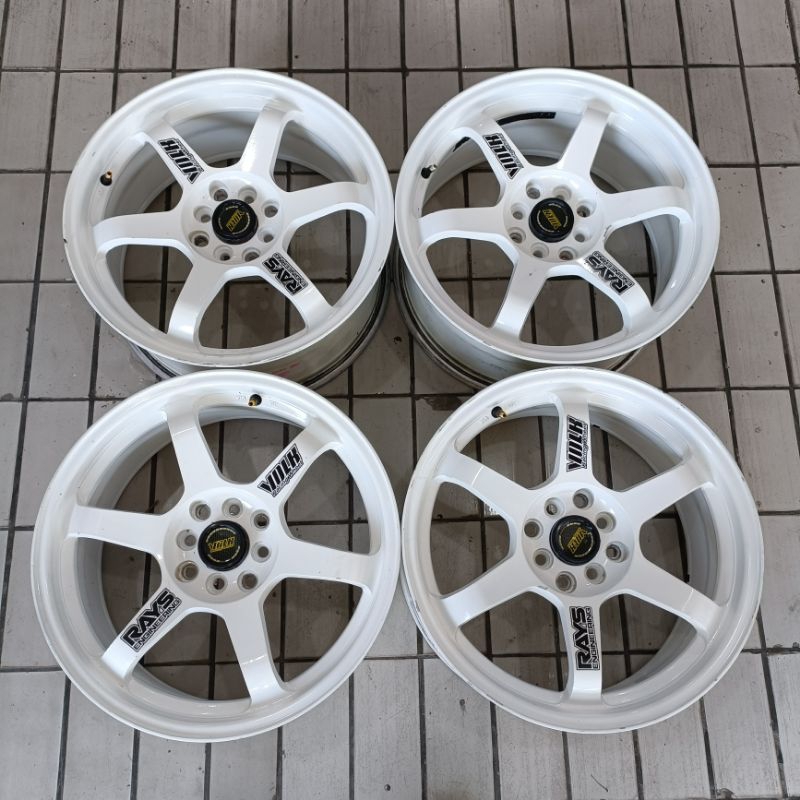 Velg Mobil Second Te37 Ring 17 lebar 7.5 pcd 4x100/114.3 Et42