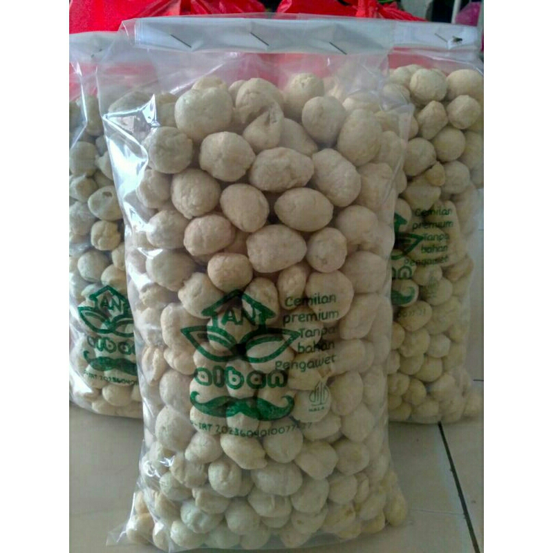 

KERUPUK BAKSO IKAN TENGGIRI 250gr, KERUPUK CUANKI AMPLANG KHAS SERANG
