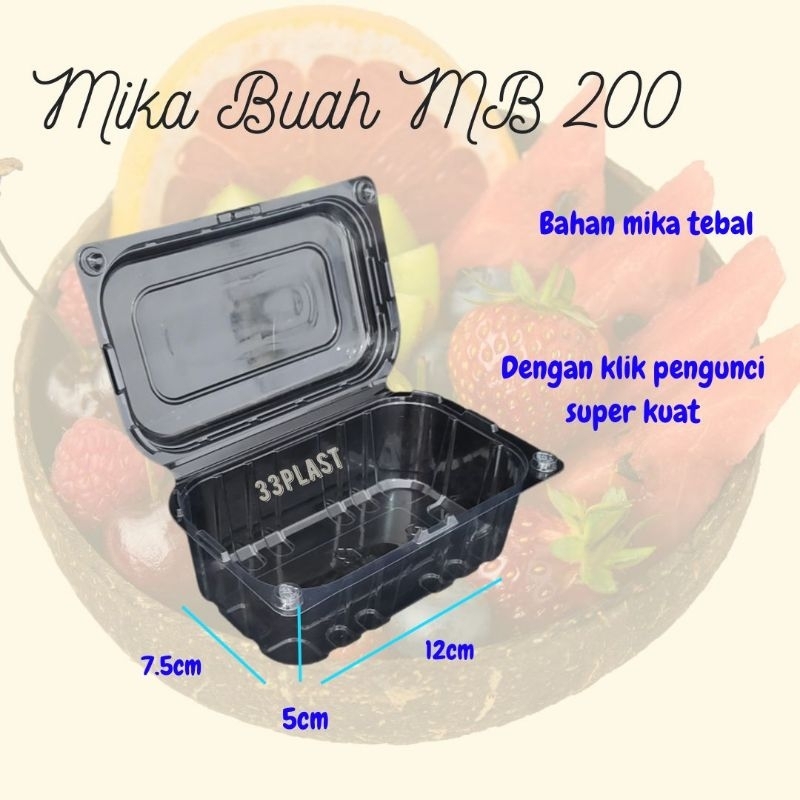 Mika Buah MB 200 Mika Es Potong tomat Mika strawberry (25PCS)