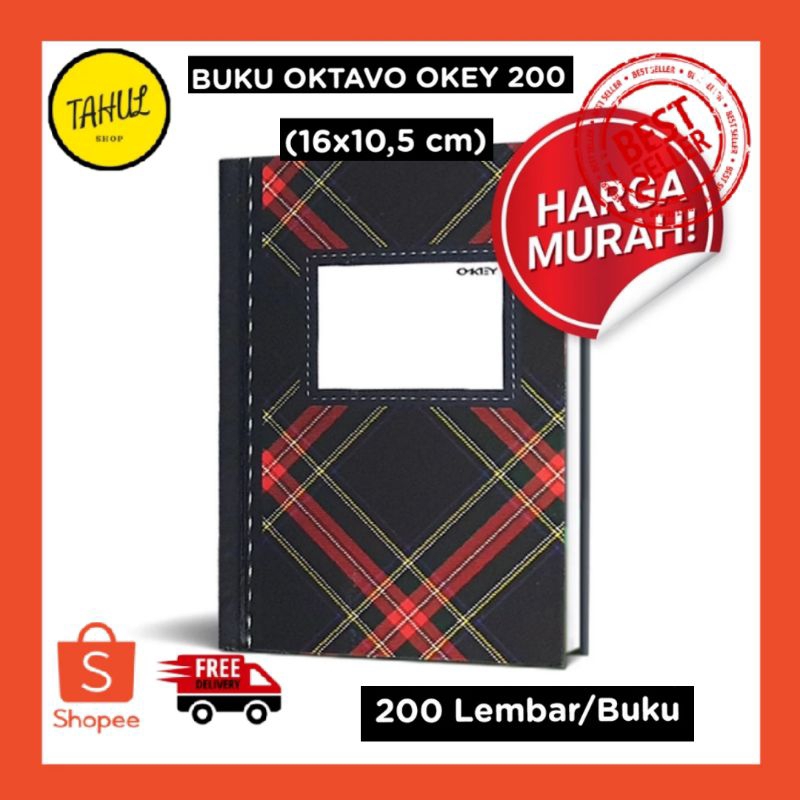 

Buku Hard Cover Oktavo / A6 isi 200 Lembar Glossy (Uk. 10,5 x 16 cm) OKEY Buku kulit tebal