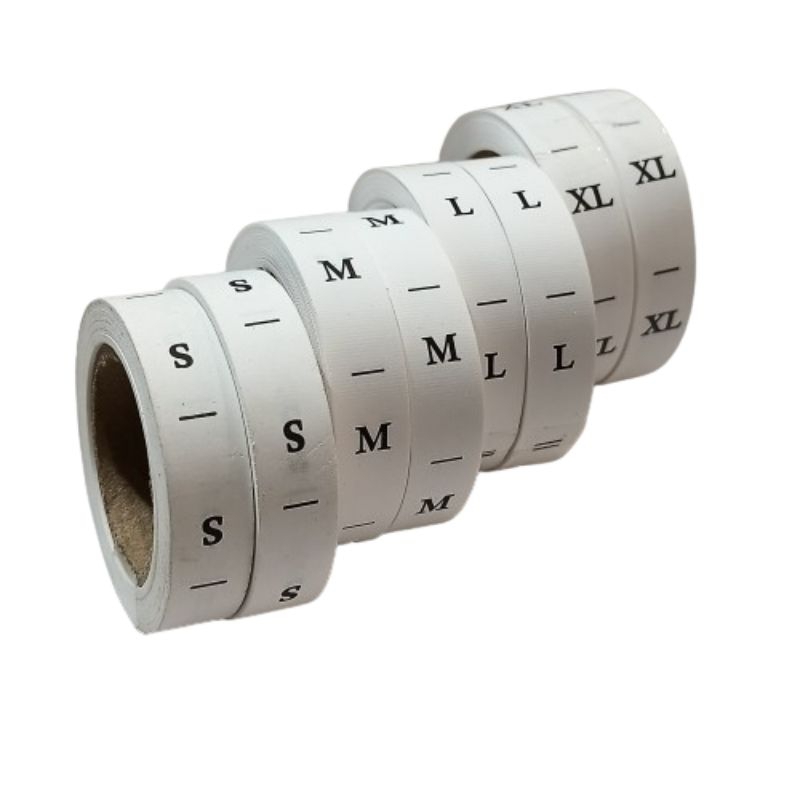 

Lebel Size Sablon/ Lebel Size Baju Huruf