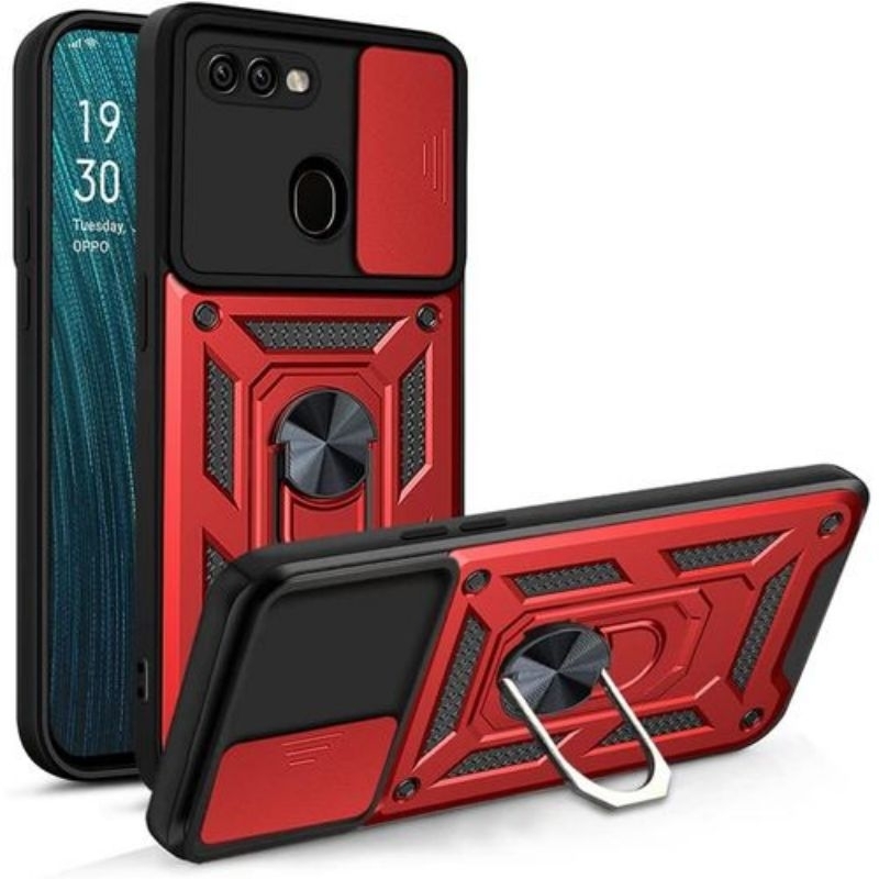 CASING ARMOR TRANSFORMER REALME 2 PRO CASE AMROR SLID+RING PROTECTOR KAMERA  ROBOT HARDCASE TPU