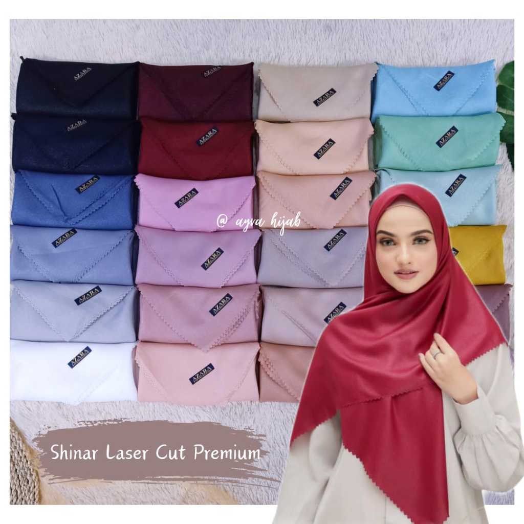 HIJAB SEGI EMPAT NUR SINAR LASER CUT PREMIUM // HIJAB SEGI EMPAT SINAR AZARA //HIJAB SEGI EMPAT GLIT