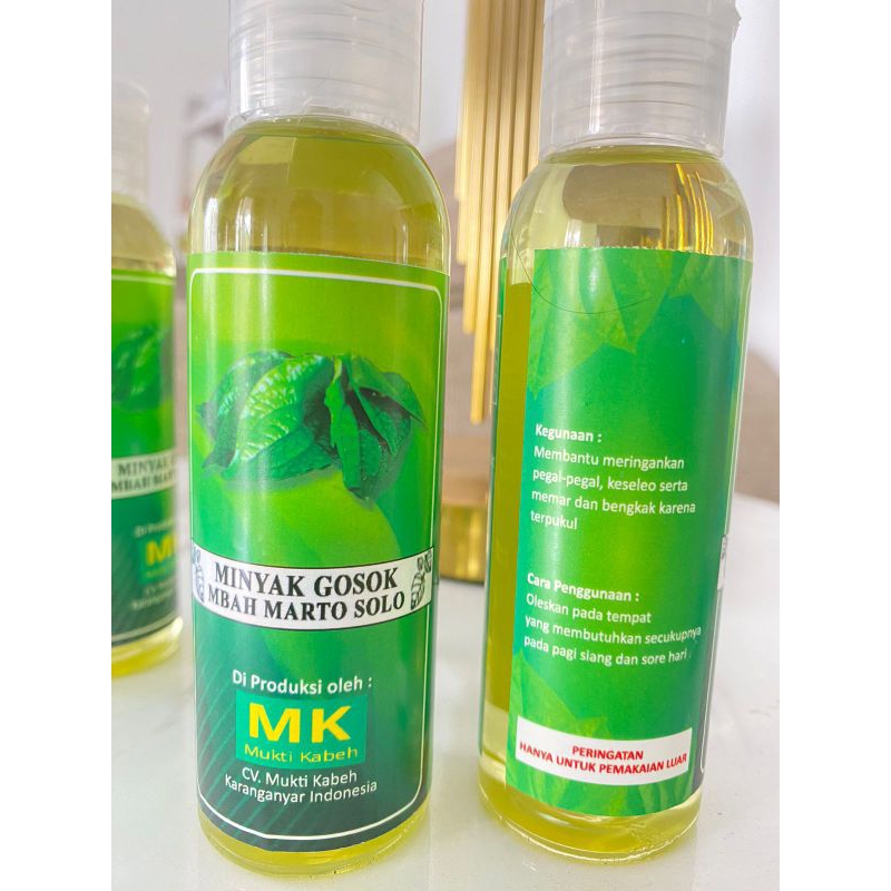 Minyak Gosok MBAH MARTO SOLO
