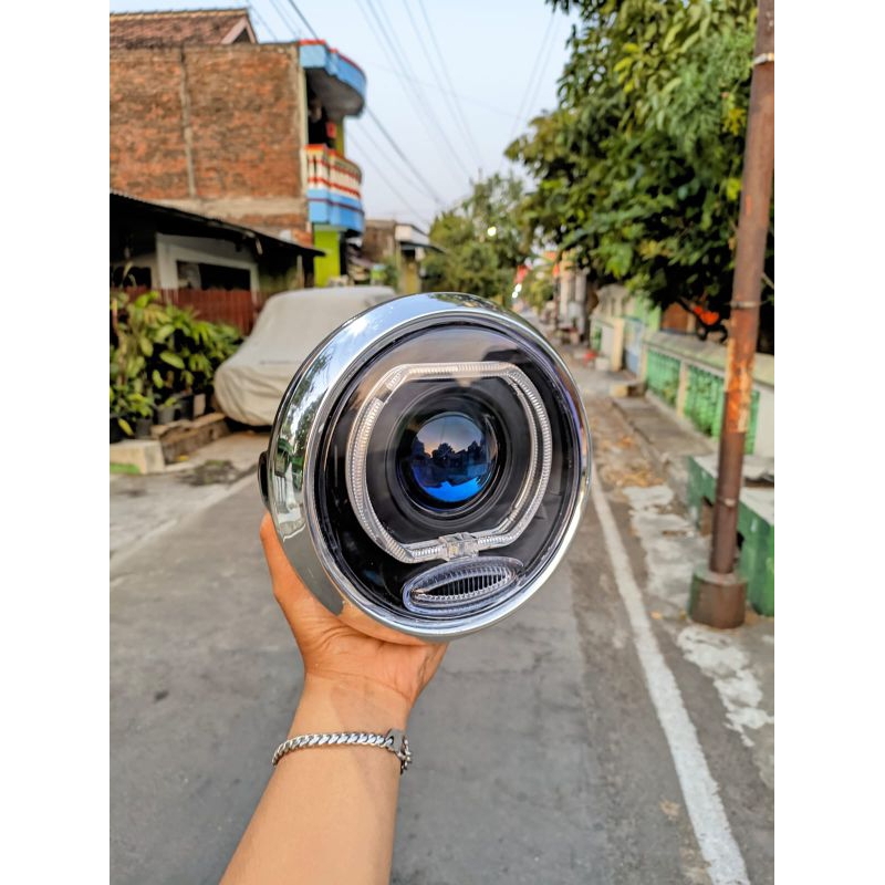 lampu Vixion old set biled AES turbo SE lampu depan Vixion set biled AES turbo SE headlamp Vixion ol