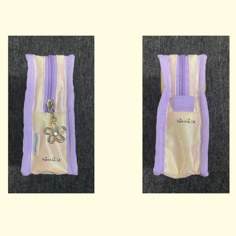 HANNIE Pouch Make Up Lolipop Puffy Pouch Travel Pouch Hologram Murah Estetik