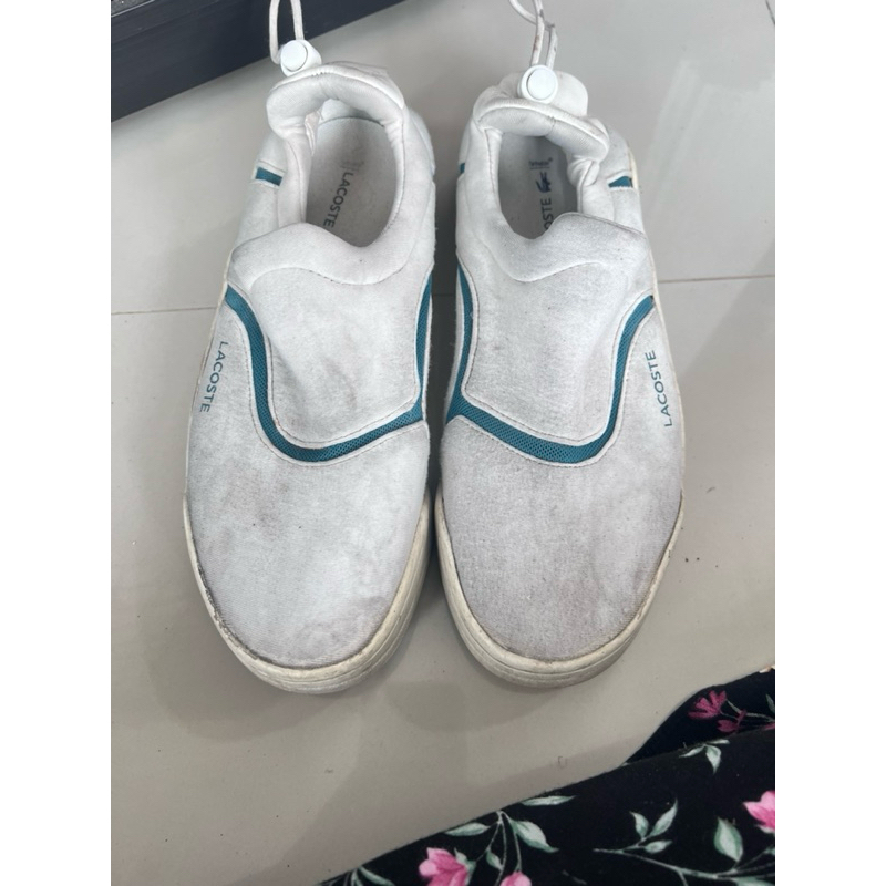 preloved sepatu wanita slip on lacoste ori