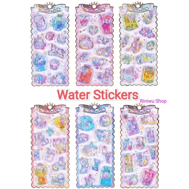 

[ST 02] Water Stickers 3D Diary DIY Stiker Dengan Air