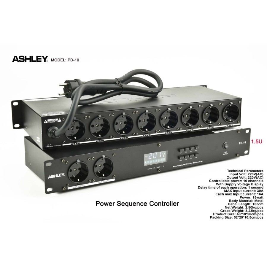 Audio / Power Distributor Ashley Pd 10 / PD10