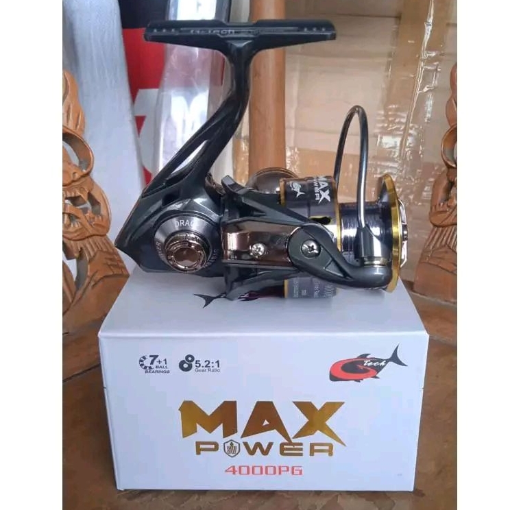 Reel Laut Spinning Gtech Max Power PG/HG 4000 5000 6000 SW Salt Water Siap Mancing Laut