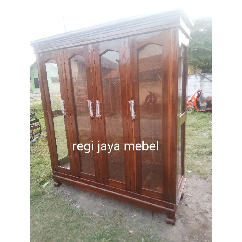 Lemari gantungan gamis lemari pul gantungan pintu4.kayu jati ukuran 170x200x60