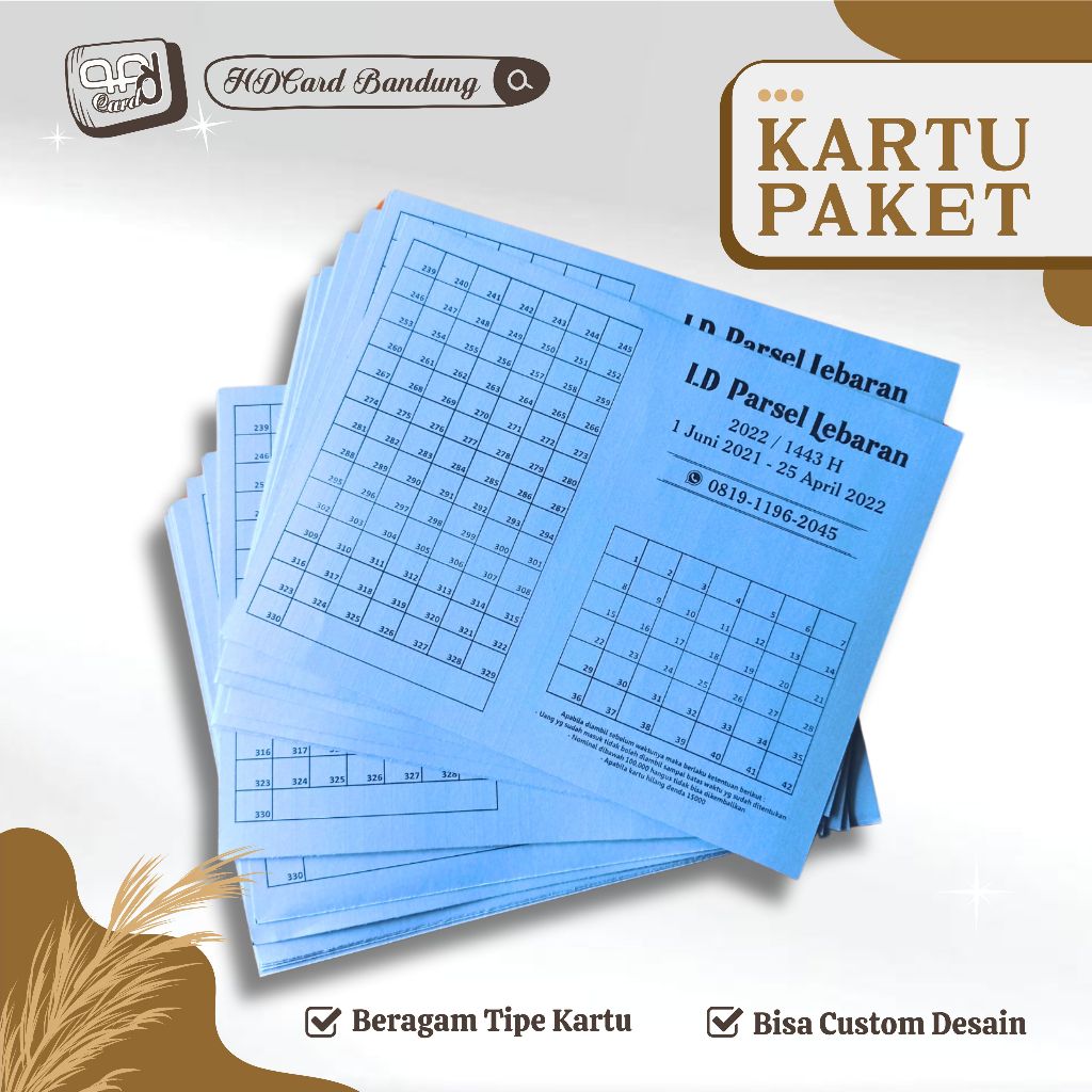 

Kartu Paket Arisan Tabungan Lebaran - Kartu Paket Custom