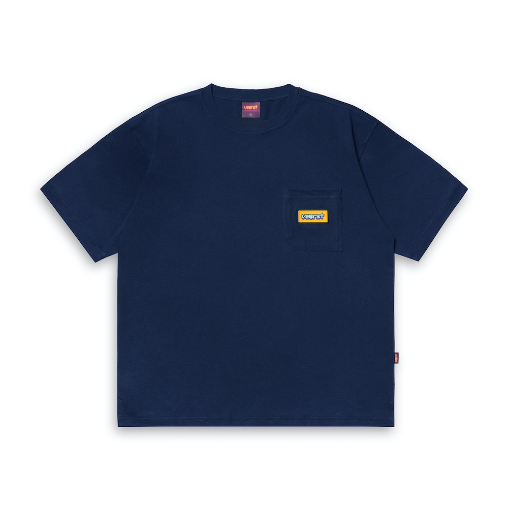 Vearst Tshirt Short Sleeve Pocket Yale Navy