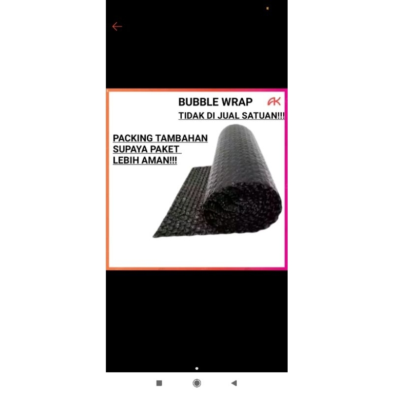 

bubble packing tambahan