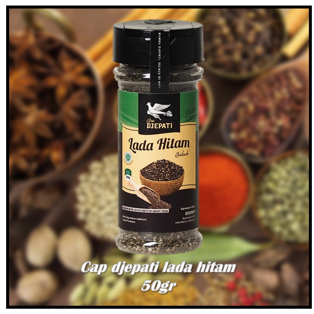 

Cap djepati lada hitam 50gr