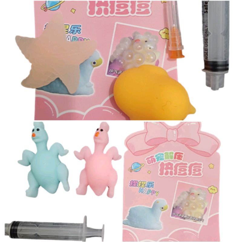 Mainan Jelly Monster Suntik isi 2 pcs squishy